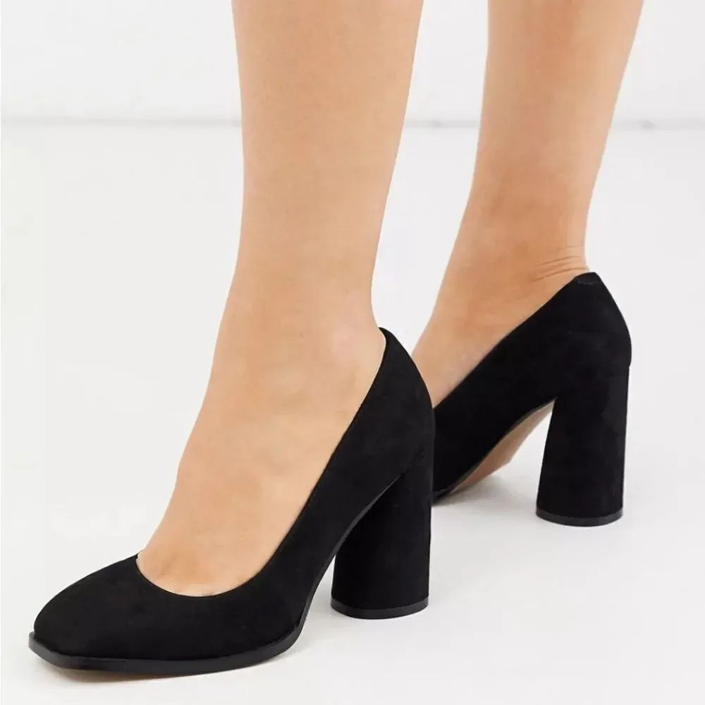 HIGH LIGHT WIDE WITH WOMEN"S BLOCK PUMP HEEL SHOES